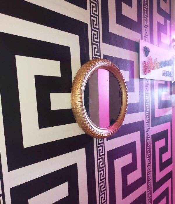 Upcycled tyre mirror 16 inch - Image 2